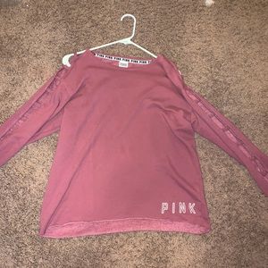 Vs pink ladder sleeve sweater
